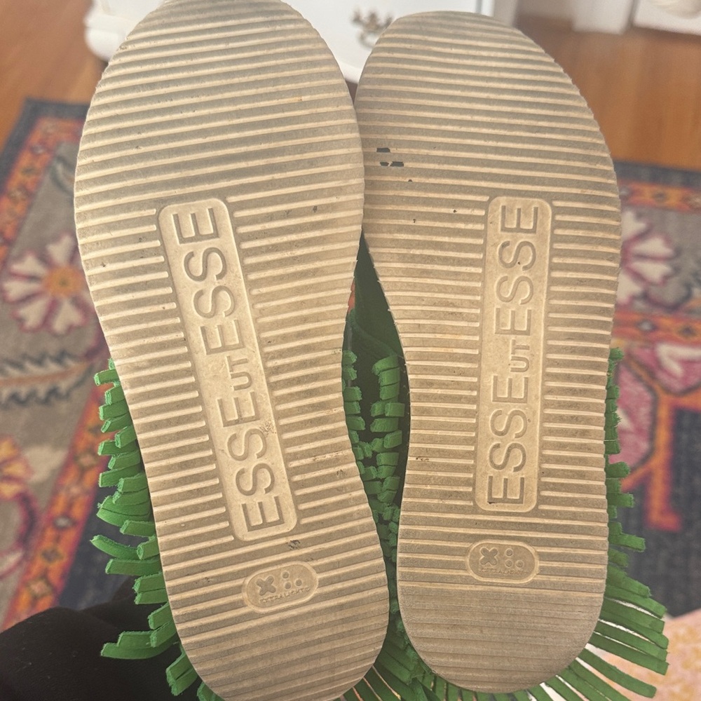 Green and Gold Women's Sneakers - Picture 5 of 5